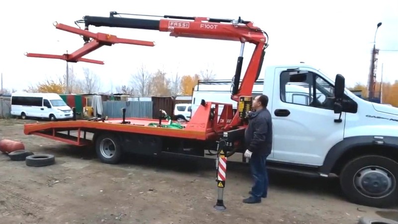 ГАЗ Эвакуатор с Краном Манипулятором
